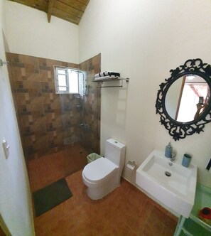 Villa | Badkamer | Een douche