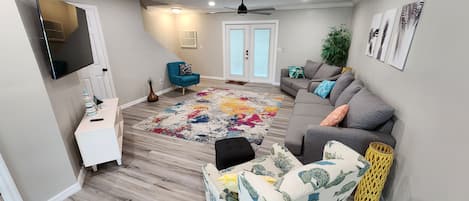 TV connectée, cheminée