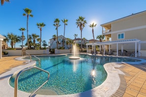 A heated pool