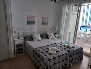 1 bedroom, iron/ironing board, Internet, bed sheets