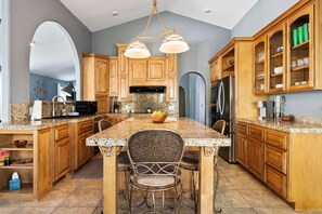 Fridge, microwave, oven, stovetop - Come relax in the Pool at the Palm House-Prime Location! (Chandler)