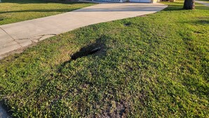 A two-story house with a front porch, a garage, and a lawn. - Family-friendly, Less than 5 minutes from Kings Bay, water park huge backyard.
 (St. Marys)