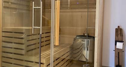 Modern vacation apartment in the heart of the Spessart Nature Park with sauna and terrace