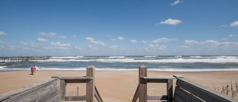 On the beach