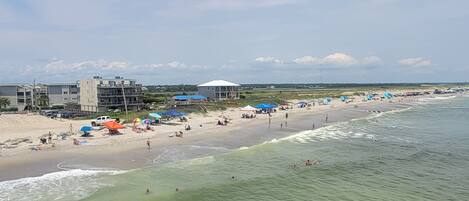 Beach nearby, sun-loungers