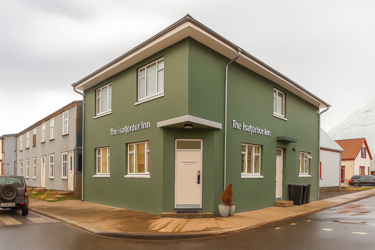 Façana frontal de l'allotjament