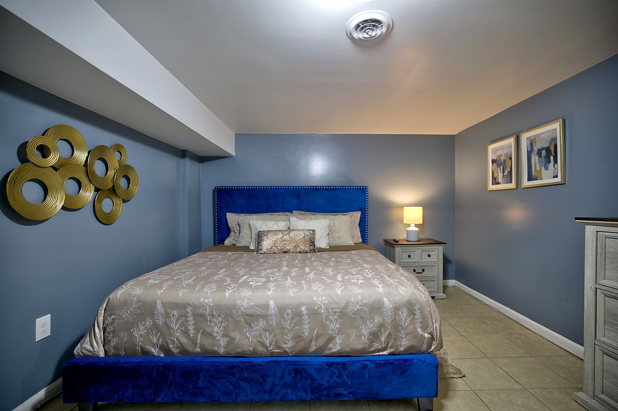 2 bedrooms, iron/ironing board, travel crib, WiFi