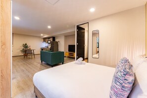 1 chambre, fer et planche à repasser, Wi-Fi, literie fournie