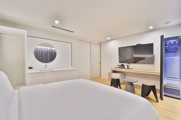 Premium Spa Room | Sängtillbehör av högsta kvalitet, skrivbord och ljudisolering