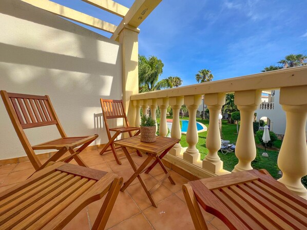 Terrace/patio - Apartment near the sea in Denia with air conditioning (Denia)