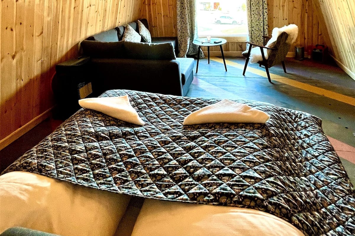 Panorama huisje | 1 slaapkamer, individueel gedecoreerd, individueel gemeubileerd