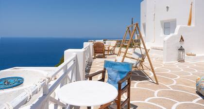Apartamento "Sifnos" que admite mascotas, con vistas al mar, bañera de hidromasaje y Wi-Fi
