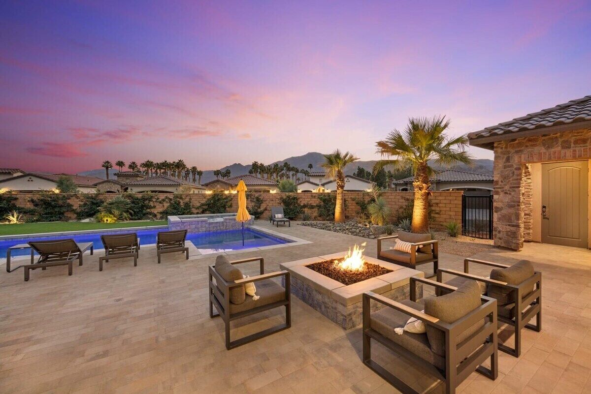 A heated pool