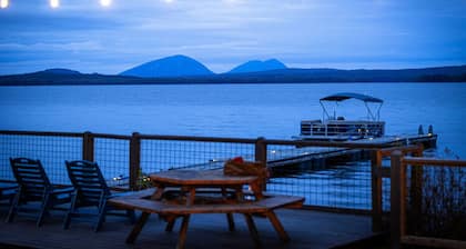 Sleeps 25! Book all 5 Lawrence`s Lakeside Cabins!