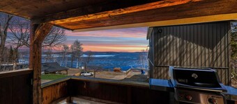 Sleeps 25! Book all 5 Lawrence's Lakeside Cabins!