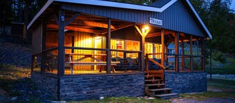 Sleeps 25! Book all 5 Lawrence`s Lakeside Cabins!