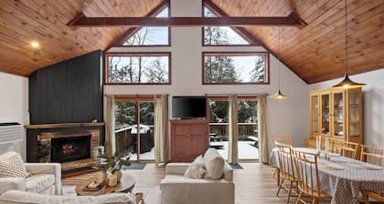 Cozy two-story cabin in woods of Southern Vermont