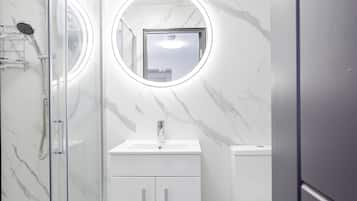 Hair dryer, towels