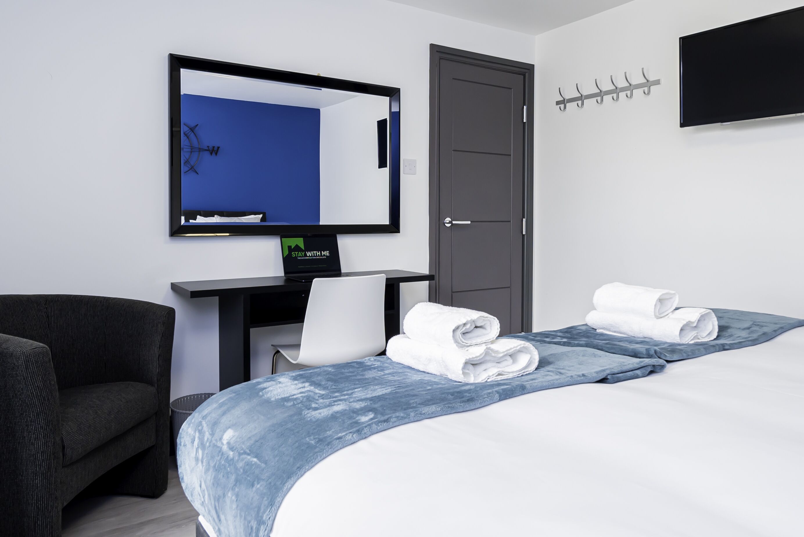 3 slaapkamers, een bureau, een strijkplank/strijkijzer, gratis wifi