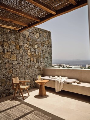 Design Sea View Suite Upper Floor With Plunge Pool | Ausblick vom Zimmer