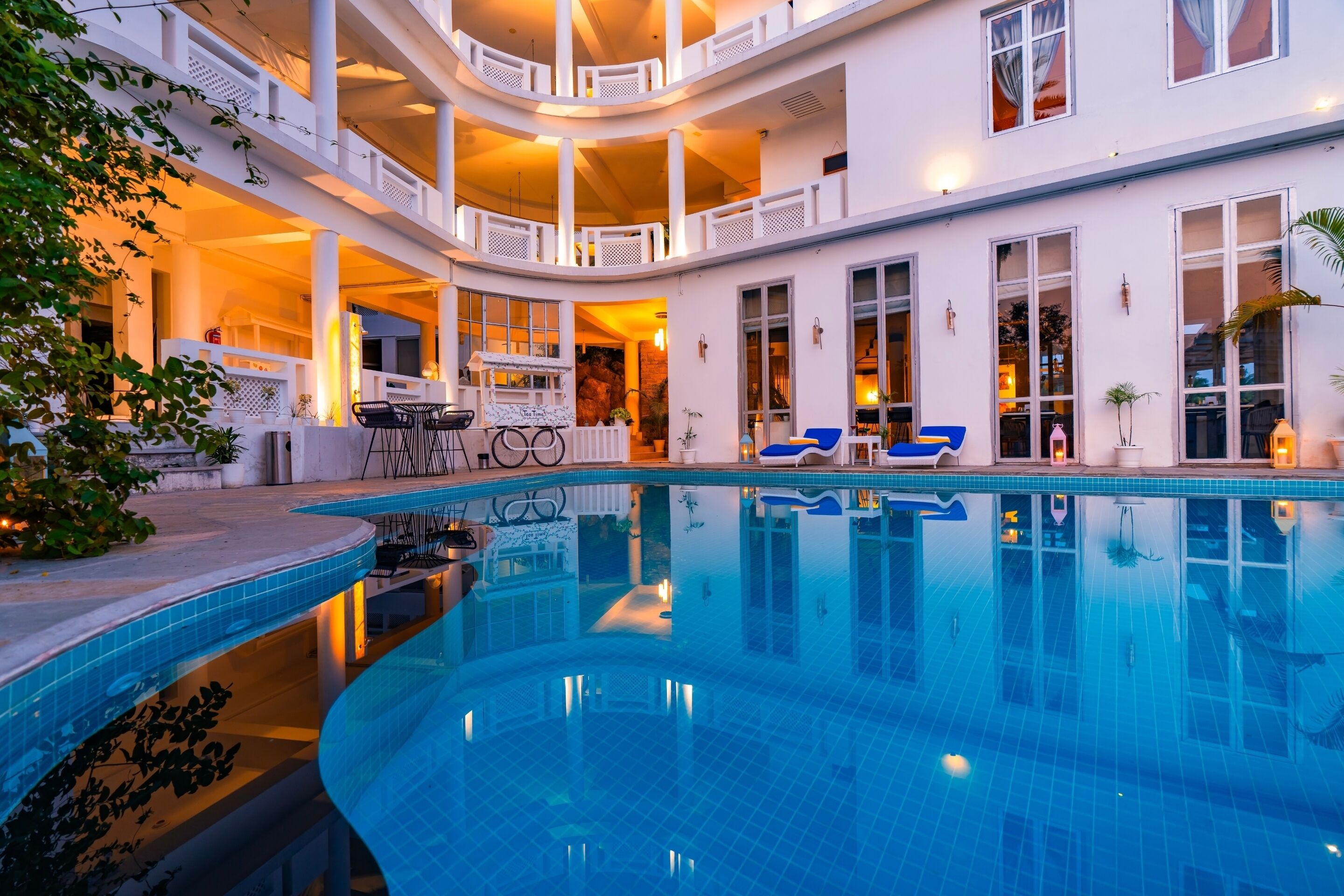 Voorkant van accommodatie