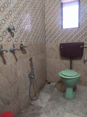 Shower, rainfall showerhead, soap