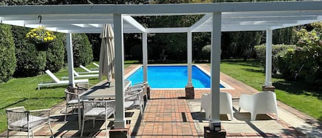 Piscine extérieure, piscine chauffée