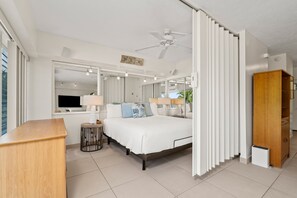 1 bedroom, desk, iron/ironing board, free WiFi - Ocean View Luxury Rental at Waikiki Shore #303! Steps to Beach! (Honolulu)