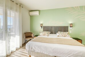 Superior Double or Twin Room, Partial Sea View | View from room - Anglade Hôtel (Le Lavandou)