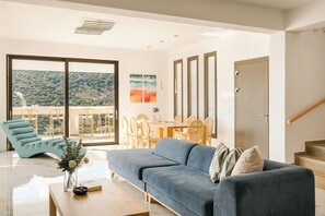 Una Smart TV, un reproductor de DVD, una mesa de tenis de mesa, libros