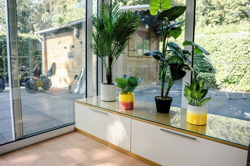 Familie bungalow op vakantiepark bij zee
