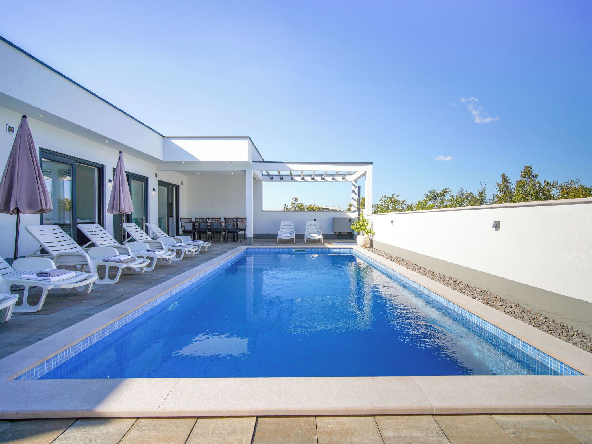 Una piscina riscaldata