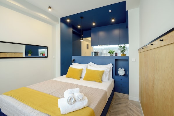 1 chambre, fer et planche Ă repasser, Wi-Fi, draps fournis