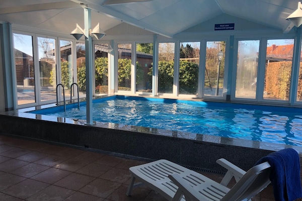 Indoor pool, a heated pool