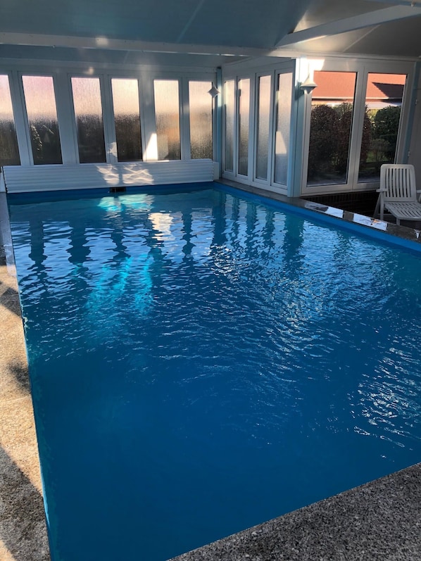 Indoor pool, a heated pool