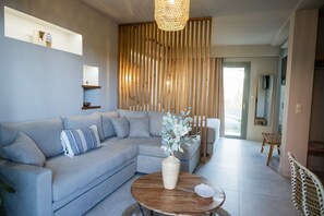 Living area - Theros Suites (Sikyona)