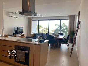 Fridge, microwave, oven, stovetop - Beautiful Aria Ocean 401 QueridaEstancia (Nuevo Vallarta)