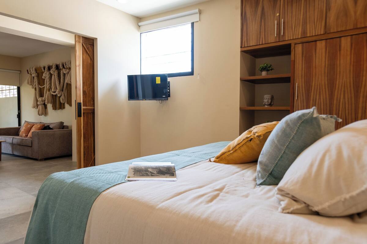 Appartement exclusif, 1 très grand lit | 1 chambre, draps en coton égyptien, literie de qualité, couette en duvet