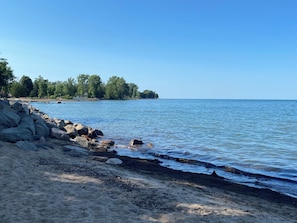 Vlak bij het strand