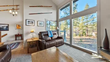 TV, fireplace, DVD player, stereo