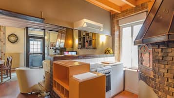 Microwave, dishwasher, high chair