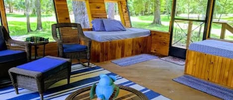 Vue depuis l’hébergement