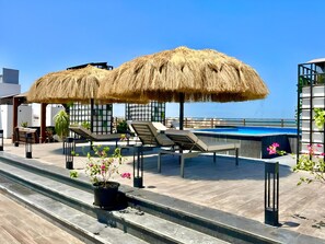 屋外プール、温水プール