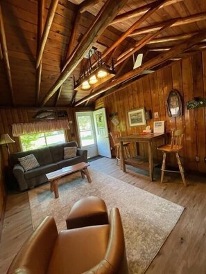 Fernseher, Kamin, Bücher