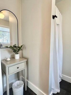 Shower, hair dryer