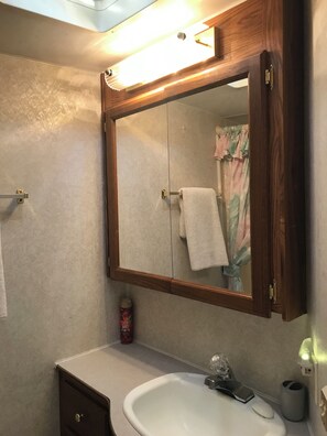 Haartrockner, Handtücher, Seife, Shampoo