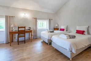 Premium bedding, pillow-top beds, individually decorated