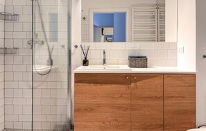 Shower, hair dryer