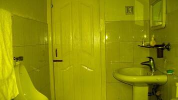 Regadera, amenidades de baño de diseñador, toallas, jabón