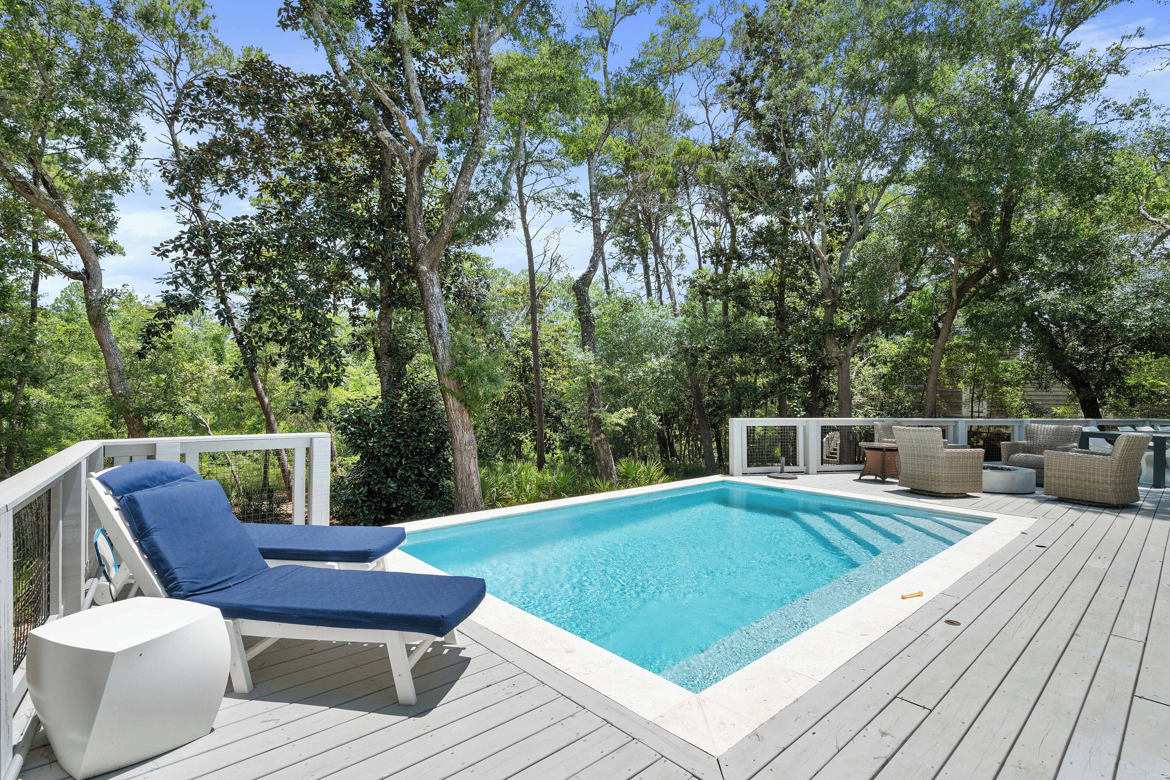 Et oppvarmet basseng